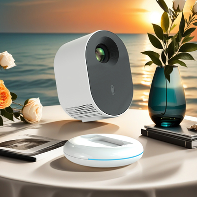 Quality  C1 Mini 720P Portable Smart Android Projector Chargable 20000mAh Lithium Battery Projector factory