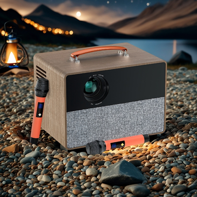 Quality  V1 Karaoke Projector 1080P 100W Android 9.0 Home KTV Projector Karaoke Machine factory