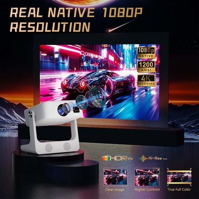 Ehomm D1 Dark Gray FHD Android Smart Flagship Auto Focus Video Movie Flip Projector