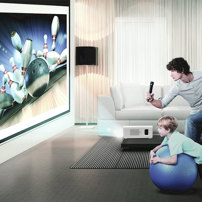 X1 Auto Focus Android Education Projector White Flagship Projector FHD Native 1080P Projector