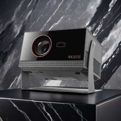 H1 Dark Gray Full HD Smart Projector Dust Free Full Sealed Auto Focus Android Home Projector