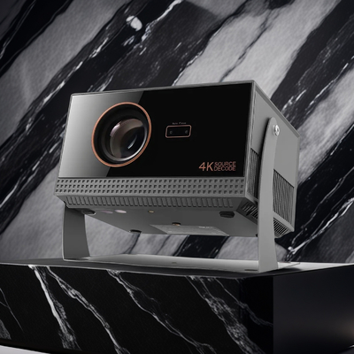 H1 Dark Gray Full HD Flip Dust Free Projector Full Sealed Auto Focus Android Smart Projector