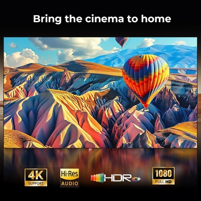Ehomm H1 360° Flip Google TV Projector Native Full HD Projector Built In Netflix