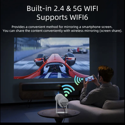 2025 Upgraded J1 Dark Gray Freestyle Portable FHD Projector Android 11.0 1+16G 150 ANSI Lumens Projector