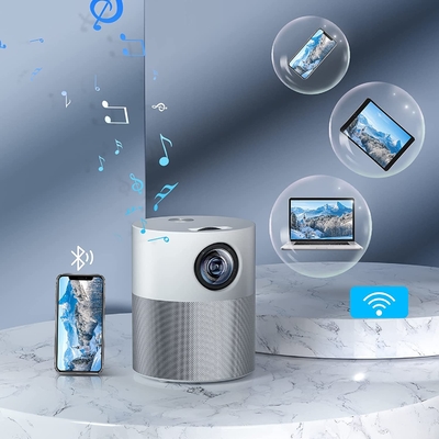 M1 Mini Full HD Android Projector Unique Cylindrical Projector with Free Carry Bag / Mini Tripod
