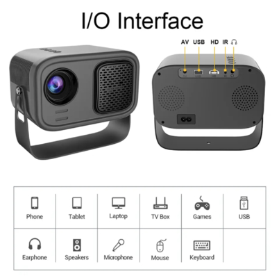 K1 Mini Freestyle Projector Android 11.0 Home Smart Flip HD 720P Portable Projector