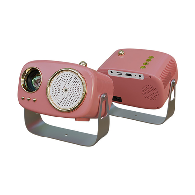 K2 Pink Mini Cube Portable Projector 720P Android 11.0 150 ANSI Lumens