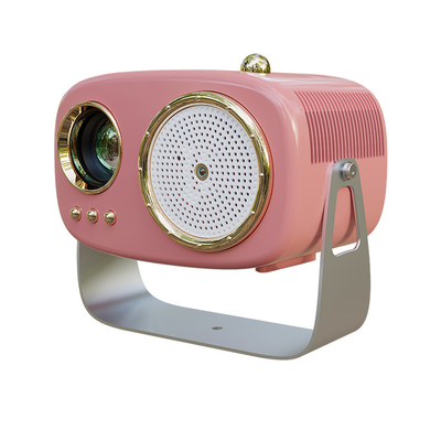 K2 Pink Mini Cube Portable Projector 720P Android 11.0 150 ANSI Lumens