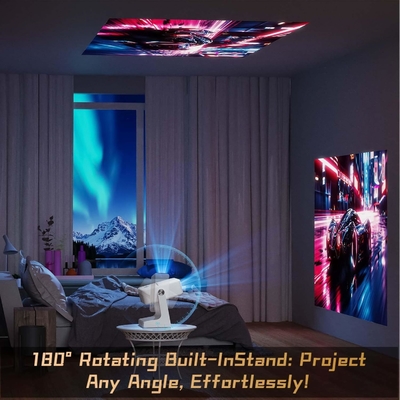 D1 White FHD 1080P Official Netflix Projector Linux System Youtube / Prime / Disney+ Projector