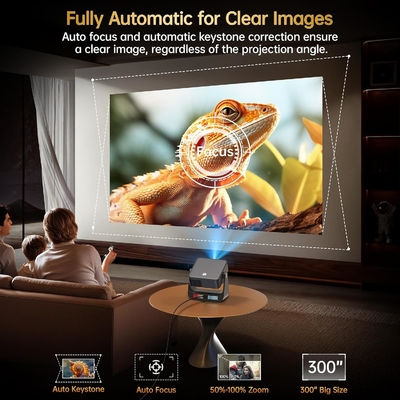 D2 FHD Linux Projector 1080P Ambient Light Rotating Flip Projector