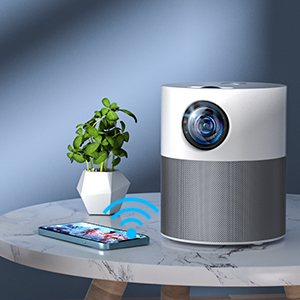 M1 Mini Full HD 1080P Android Projector Unique Cylindrical Projector with Carry Bag / Mini Tripod