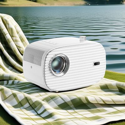 K3 White Mini Portable Projector 720P Android 11.0 150 ANSI Lumens