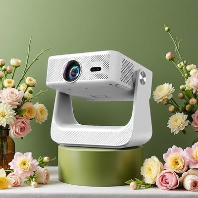 D3 FHD 1080P Google TV Projector with 400 ANSI Lumens Auto Focus and Dolby Audio for Home Cinema