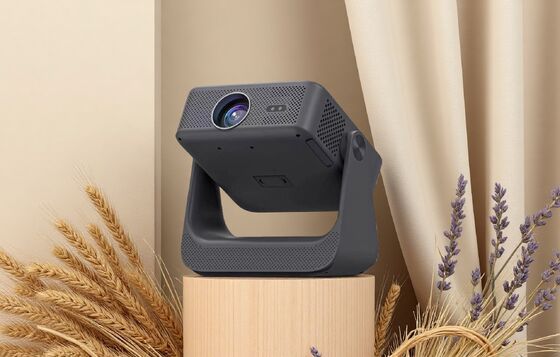 D3 FHD 1080P Google TV Projector with 400 ANSI Lumens Auto Focus and Dolby Audio for Home Cinema