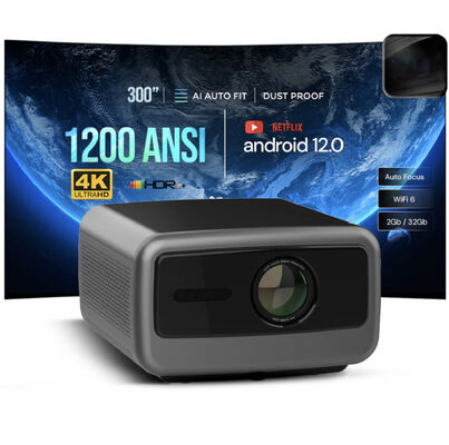 M6 High Brightness 1200 ANSI Lumens 1080P Native Full HD Projector