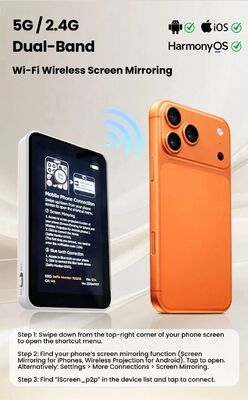 SnapShot Go – Wireless Rear-Camera Selfie Monitor with MagSafe & Dual-Band Streaming