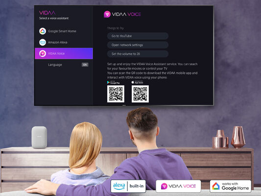 D2 VIDAA Smart Ambient Projector | 1080P Home Cinema with Mood Lighting