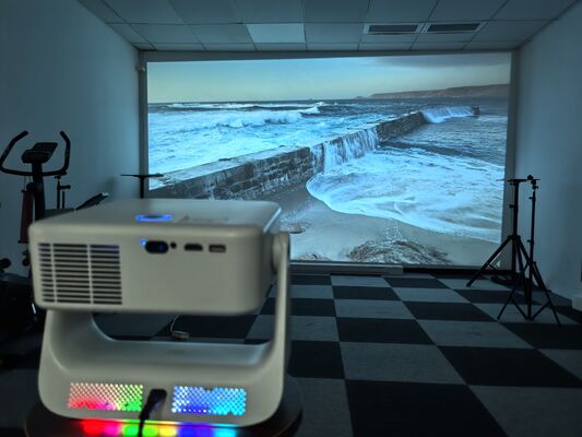 D2 VIDAA Smart Ambient Projector | 1080P Home Cinema with Mood Lighting