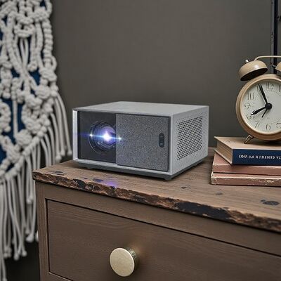 EHOMM S1 Premium Smart Projector Native 1080P 800 ANSI Android 9 WiFi Bluetooth Auto Focus Home Theater Projector with 300" Display