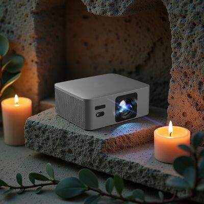 B1 Dark Grey 1080P Smart Projector | 300 ANSI Lumens | Ultra-Portable 0.85kg | 0.9 Short Throw — 2.2m for 100" | 180° Flip | Android 14.0 | Auto Correction